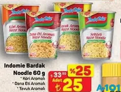 INDOMİE BARDAK NOODLE 60 G fiyat ve kampanya bilgisi
